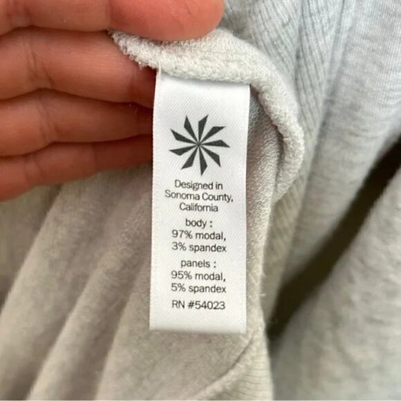 ATHLETA Studio Wrap Cardigan Sweater Heather Gray Size M - Picture 5 of 6